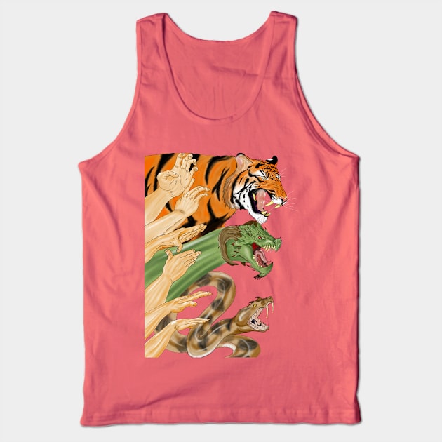 Shaolin Form Tank Top by dragume